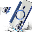 Klapkové puzdro pre Samsung Galaxy S23 FE, RFID Wallet MagSafe CamShield, tmavomodré