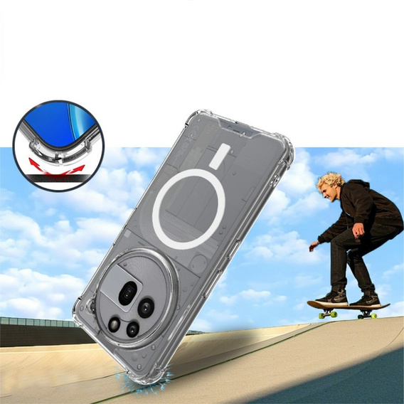 IMAK Obal na mobil pre Nothing Phone 3a Pro, Dropproof, priehľadné