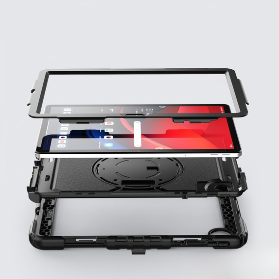 Obrnené puzdro pre Lenovo Tab M11, ochranné 360 so slotom na stylus, čierne