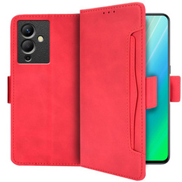 Klapkové puzdro pre Infinix Note 12 5G, Card Slot, červené