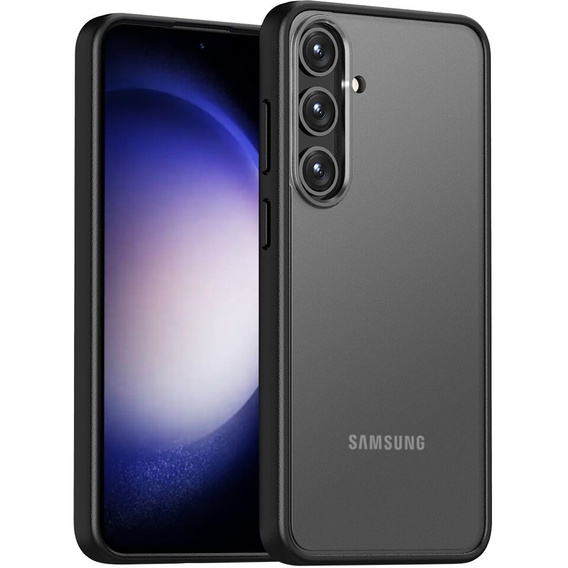 Puzdro pre Samsung Galaxy S24+ Plus, Fusion Hybrid, s ochranou fotoaparátu, transparentné / čierne