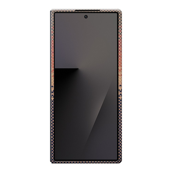 Puzdro pre Samsung Galaxy Z Fold6 5G - magnetické aramidové vlákno, oranžové