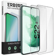 2x tvrdené sklo pre Samsung Galaxy S22+ Plus, ERBORD 9H Hard Glass na displeji