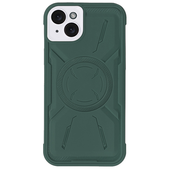 Puzdro pre iPhone 15 Plus, ERBORD Armor Mag, zelený