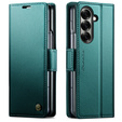 CASEME Litchi Wallet flipové puzdro pre Samsung Galaxy Z Fold7 5G