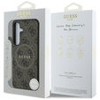 GUESS Obal na mobil pre Samsung Galaxy S25, 4G Ring Classic Logo, hnedé