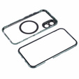 Magnetické puzdro Dual Glass MagSafe pre iPhone 16, zelený