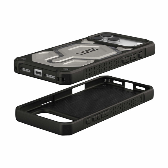 Puzdro Urban Armor Gear pre iPhone 17 Pro Max, Monarch Pro Kevlar MagSafe, titánové
