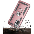 Pancierované obal na mobil pre Xiaomi Redmi Note 10 Pro, Nox Case Ring, ružové rose gold