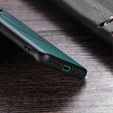 Obal na mobil pre OnePlus 12 5G, Leather Hybrid MagSafe, zelený