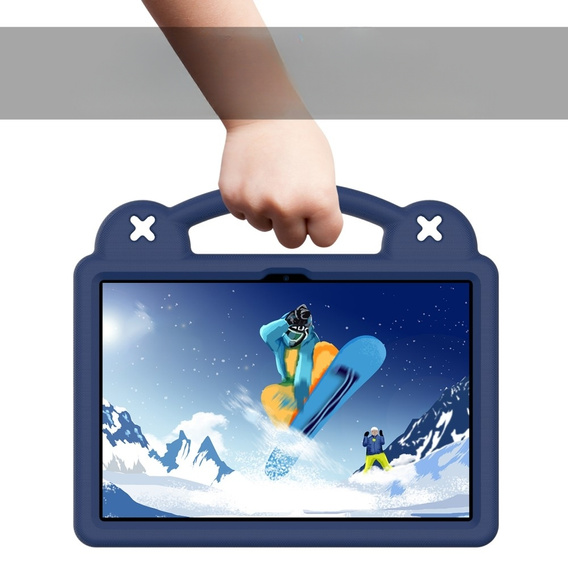 Detské puzdro pre Lenovo Tab M10 10.1 Gen 3 TB-328FU/TB-328XU, Cute Patterns, so stojanom, tmavomodré