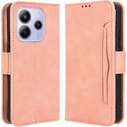 Klapkové puzdro pre Xiaomi Redmi Note 14 4G, Card Slot, ružové