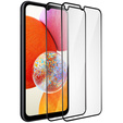 2x tvrdené sklo pre Samsung Galaxy A14 4G / A14 5G, ERBORD 3D pre celý displej