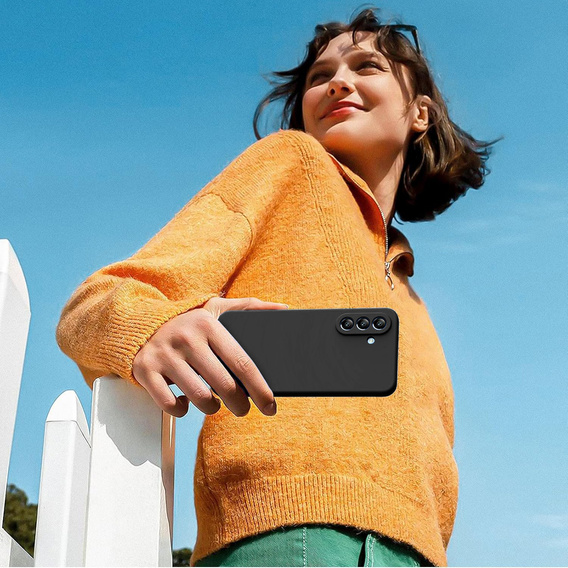 Obal na mobil pre Samsung Galaxy A56 5G, Silicone Lite, čierne