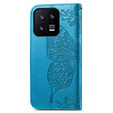 Klapkové puzdro pre Xiaomi 13, Butterfly, modré