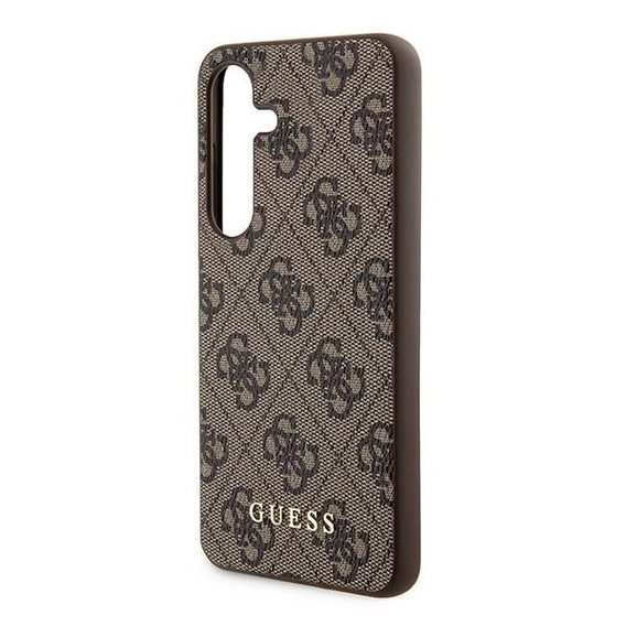 GUESS Obal na mobil pre Samsung Galaxy A55, 4G Charms Collection Hardcase, hnedé