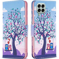 Klapkové puzdro pre Samsung Galaxy M33 5G, Wallet, Two Owls, modré