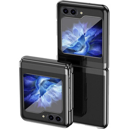Puzdro pre Samsung Galaxy Z Flip7 FE / Z Flip6, PC Case, transparentné / čierne