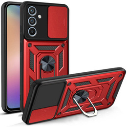 Obal na mobil pre Samsung Galaxy A54 5G, CamShield Slide, červené
