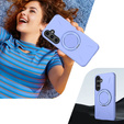 Puzdro MagSafe s podstavcom pre Samsung Galaxy A57 5G, fialové