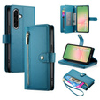 Klapkové puzdro pre Samsung Galaxy A56 5G, Wallet Zipper Pocket, modré