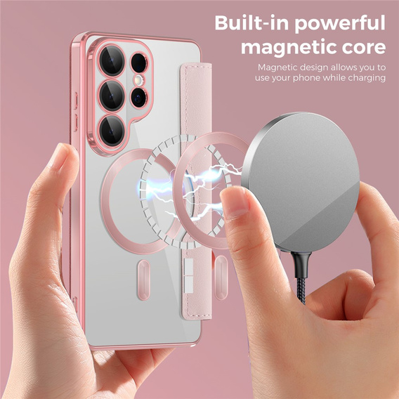 RFID peňaženka MagSafe flipové puzdro s ochranou fotoaparátu pre Samsung Galaxy S26 Ultra