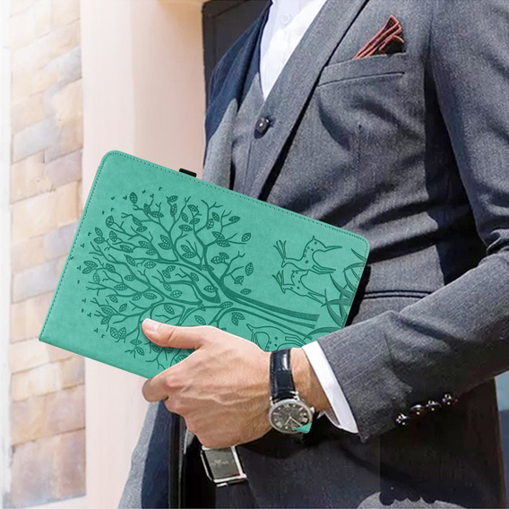 Puzdro s chlopňou pre Huawei MatePad SE 10.4, tree, zelený