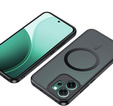 Matné puzdro pre Oppo Reno 14, pre MagSafe, priesvitné čierne