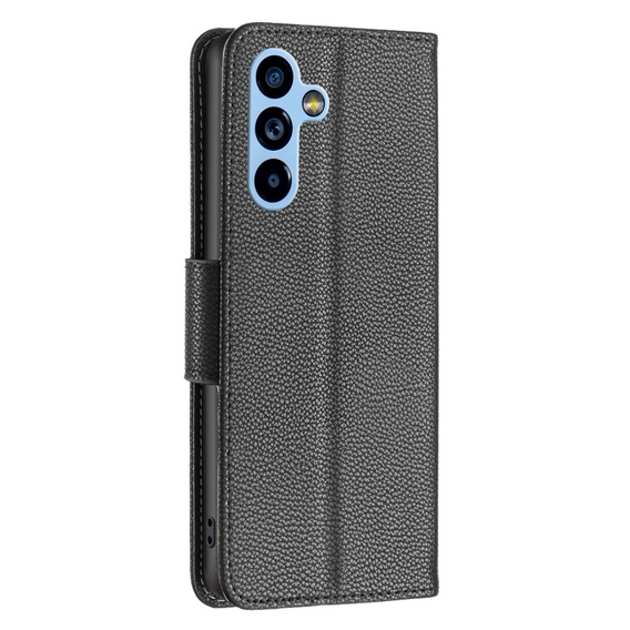 Klapkové puzdro pre Samsung Galaxy A54 5G, Wallet Litchi Magnet, čierne