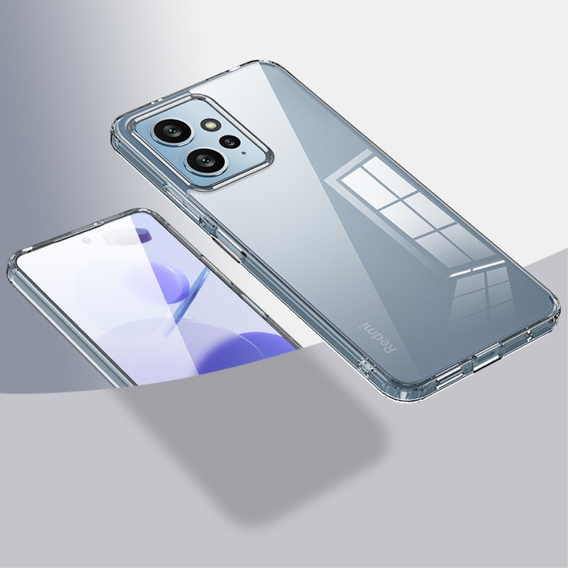 Obal na mobil pre Xiaomi Redmi Note 12 4G, Fusion Hybrid, priehľadné