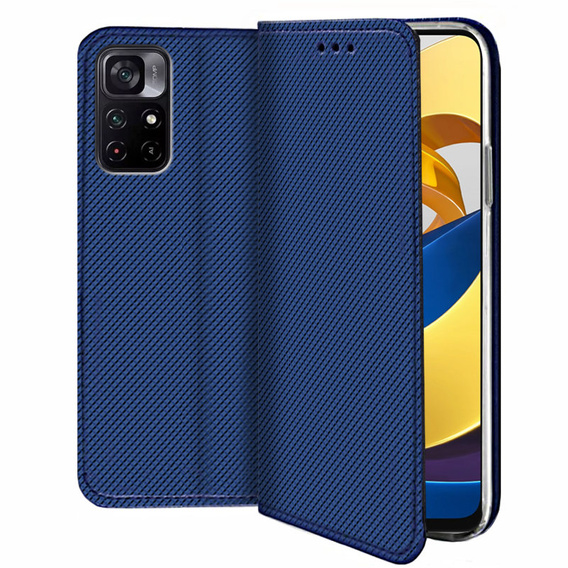 Klapkové puzdro pre Xiaomi Poco M4 Pro 5G / Redmi Note 11S 5G, Wallet Smart Magnet, modré