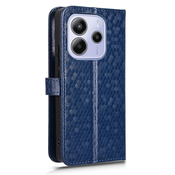 Flipové puzdro pre Xiaomi Redmi Note 14 4G, Wallet Rhombus, modré