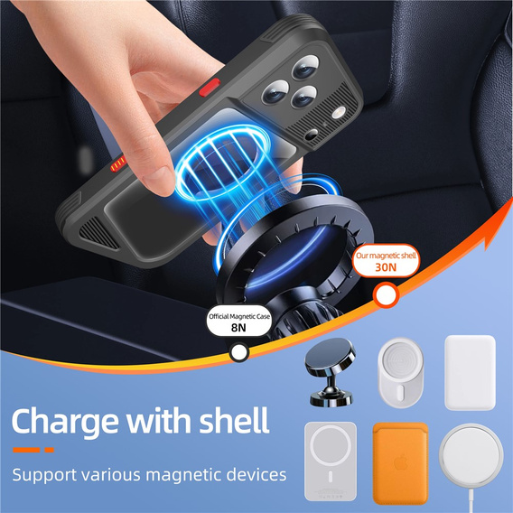 Vodotesné puzdro SHELLBOX GTM IP68 s MagSafe pre iPhone 17 Pro Max