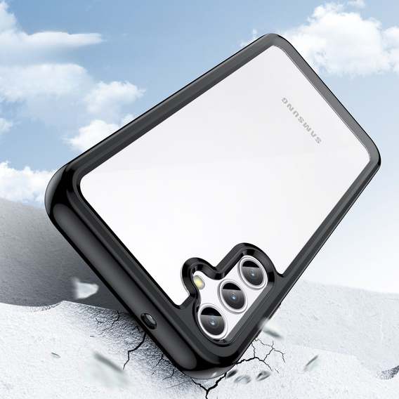 Obal na mobil pre Samsung Galaxy A14 4G/5G, Fusion Hybrid, transparentné / čierne