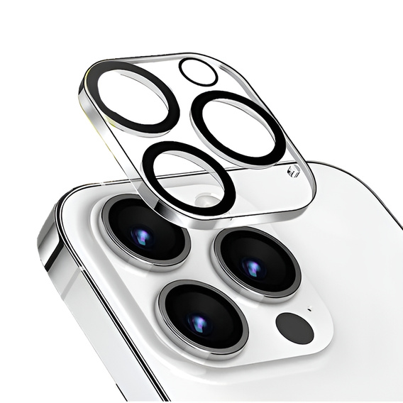 Tvrdené sklo na fotoaparát pre iPhone 16 Pro / 16 Pro Max, priehľadné