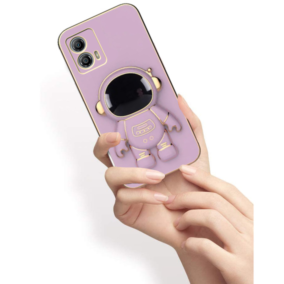 Obal na mobil pre Motorola Moto G53 5G, Astronaut, fialové