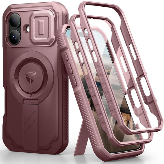 Obrnené puzdro Dexnor so stojanom a spúšťou fotoaparátu, pre MagSafe pre iPhone 17