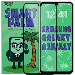 5D Full Glue Smart Palm tvrdené sklo pre Samsung Galaxy A16/A17 5G