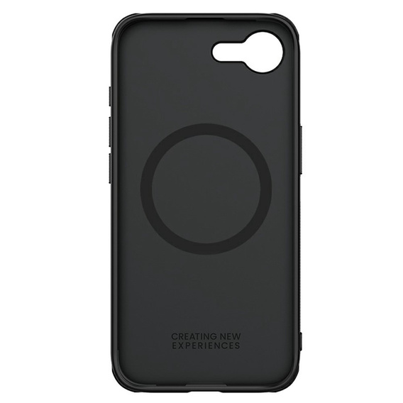 NILLKIN puzdro pre Iphone 16E, Frosted Shield, pre MagSafe, čierne