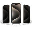 2 x Privatizačná fólia pre iPhone 15 Pro Max, ERBORD Anti-Spy Hydrogel