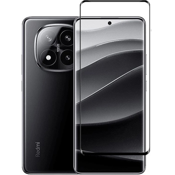 3D tvrdené sklo pre Xiaomi Redmi Note 14 Pro+, čierny rám