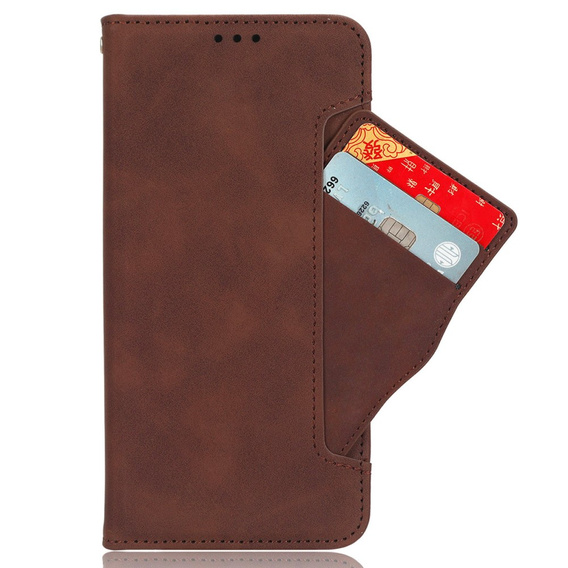 Klapkové puzdro pre Samsung Galaxy A16, Card Slot, hnedé