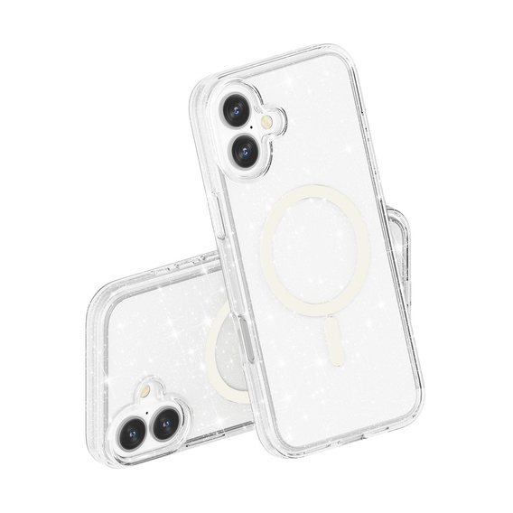 Puzdro pre iPhone 17, pre MagSafe, trblietavé, transparentné