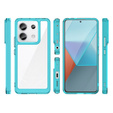 Obal na mobil pre Xiaomi Redmi Note 13 Pro 5G, Fusion Hybrid, transparentné / modré
