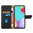 Klapkové puzdro pre Samsung Galaxy A35 5G, Split Leather Wallet, čierne