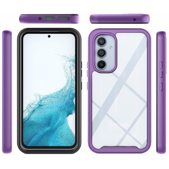 Puzdro pre Samsung Galaxy A34 5G, Shockproof, s fóliou, fialové
