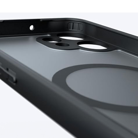 Puzdro pre CMF Nothing Phone 2 Pro, pre MagSafe, ERBORD Matt Case, čierny