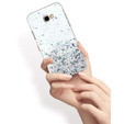 Obal na mobil pre Samsung Galaxy J4 Plus, Glittery, priehľadné