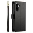 Klapkové puzdro pre Samsung Galaxy A56 5G, Wallet Zipper Pocket, čierne