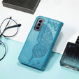Klapkové puzdro pre Infinix Hot 50 Pro+ 4G, Butterfly, modré